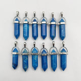 Natural Gem Stone Pendant Necklace for DIY Jewelry Making