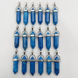 Natural Gem Stone Pendant Necklace for DIY Jewelry Making