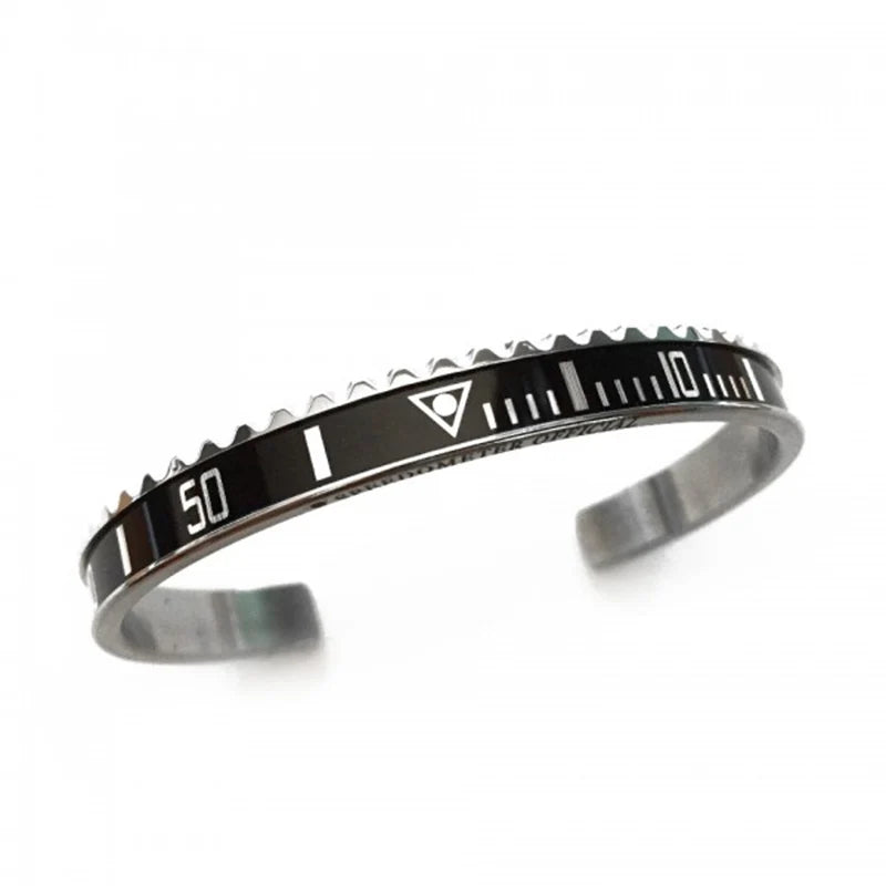 Stainless Steel Bangles Cuff Couple Bracelet for Biker Sport Jewelry BG0058