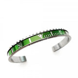 Stainless Steel Bangles Cuff Couple Bracelet for Biker Sport Jewelry BG0058