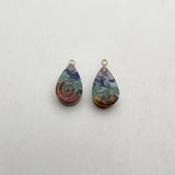 Orgone Energy Pendant 23x15mm Retro Reiki Healing Stone Charm