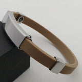 Anti-Static Stainless Steel Magnetic Beads Silicone Bracelet