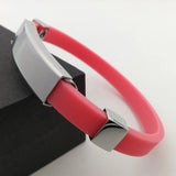Anti-Static Stainless Steel Magnetic Beads Silicone Bracelet