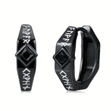 Men's 925 Pure Silver Viking Earrings, Fashionable Gift