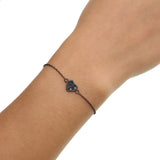 Sterling Silver CZ Heart Charm Valentines Bracelets