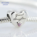 Heart Charm S925 Sterling Silver Women Jewelry