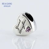 Heart Charm S925 Sterling Silver Women Jewelry