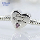 Heart Charm S925 Sterling Silver Women Jewelry