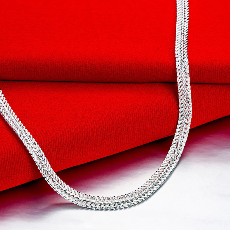 925 Silver Snake Chain Necklace 20in