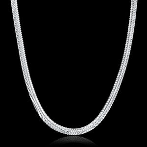 925 Silver Snake Chain Necklace for Women Men Jewelry Wedding