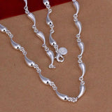 925 Sterling Silver Chain Necklace for Women Charms Jewelry