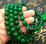 Green Emerald Round Gemstone Beads Bracelet 8mm 10MM