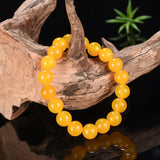 Yellow Agate Crystal Bracelet for Men and Women