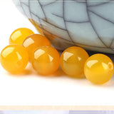 Yellow Agate Crystal Bracelet for Men and Women