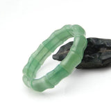 Natural Jade Carved Bamboo Bracelet Men's Gift
