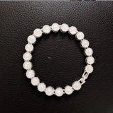 Fire Opal Bracelet Silver Plated Larger Boho Bohemia Jewelry