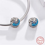 Europe Bracelet 925 Silver CZ Mermaid Beads S925 Greek Mythology Sea Charm