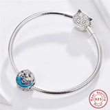 Europe Bracelet 925 Silver CZ Mermaid Beads S925 Greek Mythology Sea Charm