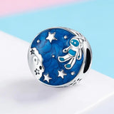 925 Sterling Silver Spaceman Pendant for Necklace Chain