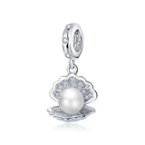 Europe Bracelet Silver 925 Shell Anchor Dolphin Safety Chain Beads Jewelry