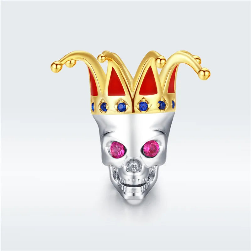 Europe Bracelet Silver 925 Halloween Queen Skull Beads S925