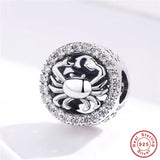Europe Bracelet Silver 925 CZ Scorpio Beads for Jewelry Making