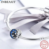 Europe Bracelet Sky CZ Moon Charm 925 Sterling Silver Star Beads Accessories