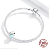 925 Silver Chameleon Charm Beads for Bracelet Making