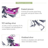 925 Sterling Silver Witch Charm for Bracelet Necklace, Magic Bangle Pendant
