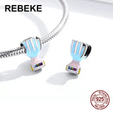 Colorful Juicer Charm 925 Sterling Silver Women Jewelry Pendant