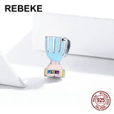 Colorful Juicer Charm 925 Sterling Silver Women Jewelry Pendant