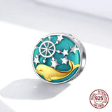 925 Sterling Silver Marine Series Whale Beads Charm Bracelet for Women