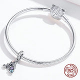 925 Sterling Silver Vintage Letter A Pendant Charm Women Jewelry