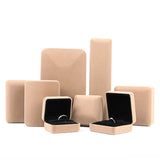 Flannel Jewelry Box Velvet Lined Iron Material Outer Surface