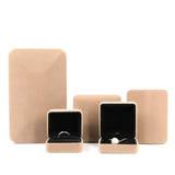 Flannel Jewelry Box Velvet Lined Iron Material Outer Surface