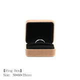 Flannel Jewelry Box Velvet Lined Iron Material Outer Surface