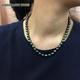 Dark Green Cultured Pearl Choker Necklace for Women