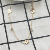 Flower Women Stainless Steel Anklet Bracelet