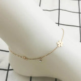 Flower Women Stainless Steel Anklet Bracelet