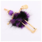 Fluffy Fur Ball Keychain Pom Pom Bag Charm Key Ring Jewelry