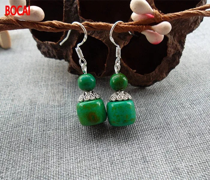 Folk Retro Earrings Female Long No Pierced Ears