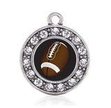 Football Charm for Fans, Players, Coaches - Circle Design