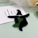 Acrylic Witch Brooch Halloween Accessory Brooch Joyeria