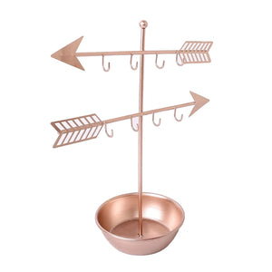 Arrow Necklace Organizer Rack Metal Jewelry Display Tree Rack T-bar