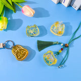 Cat Head Keychain Silicone Mold with Hanging