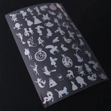 Clear Film Sheet Resin Supply Kit Transparent Decorate Stickers for DIY Nail Cha