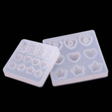 Hairpin Resin Mold Cartoon Bear Star Heart Shape DIY Craft Mould Y08E