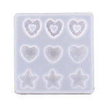 Hairpin Resin Mold Cartoon Bear Star Heart Shape DIY Craft Mould Y08E
