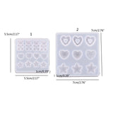 Hairpin Resin Mold Cartoon Bear Star Heart Shape DIY Craft Mould Y08E