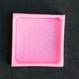 Waved Fish Pattern Resin Silicone Mold Epoxy Coaster Mold